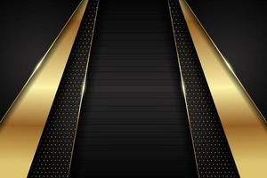 Luxury Background Modern Minimalist Dark with Shiny Golden Effect vector
