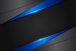 Modern Background Diagonal Overlapped Metallic Glossy Blue and Grey vector