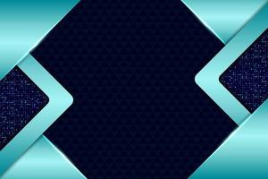 Modern Technology Background Overlapped  Futuristic 3D Shiny Light Blue with Glitter vector