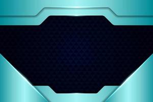 Modern Technology Background Premium Futuristic 3D Shiny Light Blue Hexagon vector