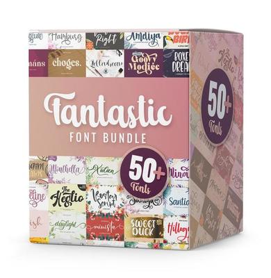 50+ Fantastic Fonts Bundle
