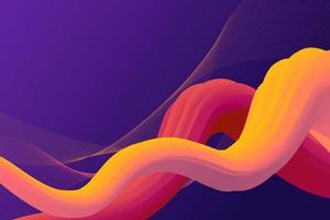 Abstract Fluid Background Gradient Dynamic Orange and Yellow vector