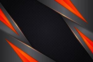 Modern Background Diagonal Overlapped Layer Technology 3D Realistic Elegant  Metallic Glossy Orange vector