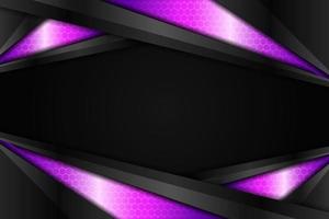Modern Background Technology Realistic Glossy Diagonal Metallic Purple and Dark vector