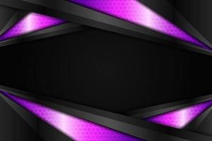 Modern Background Technology Realistic Glossy Diagonal Metallic Purple and Dark vector