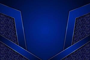 Modern Technology Background Premium Futuristic 3D Blue Hexagon with Elegant Glitter vector