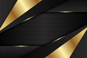 Luxury Background Modern Realistic Minimalist Dark with Shiny Golden Effect vector