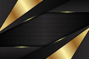 Luxury Background Modern Realistic Minimalist Dark with Shiny Golden Effect vector