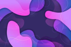 Abstract Background Dynamic Abstract Fluid Shape Gradient Purple and Pink vector