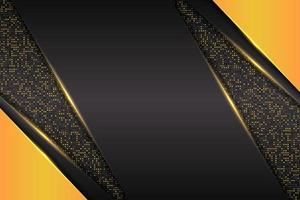 Modern Background Futuristic Technology Diagonal Glowing Yellow with Glitter vector
