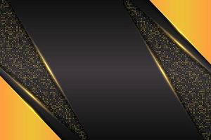 Modern Background Futuristic Technology Diagonal Glowing Yellow with Glitter vector