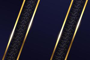 Luxury Background Modern Realistic Diagonal Golden Layer with Glitter Effect vector