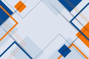 Fondo geométrico abstracto moderno minimalista colorido azul y naranja vector
