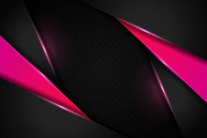 Modern Background Premium Diagonal Overlapped 3D Technology Glowing Gradient Pink Metallic vector