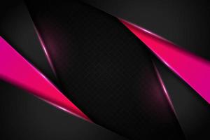 Modern Background Premium Diagonal Overlapped 3D Technology Glowing Gradient Pink Metallic vector