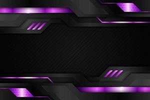 Modern Background Technology Realistic Glossy Metallic Purple and Dark vector