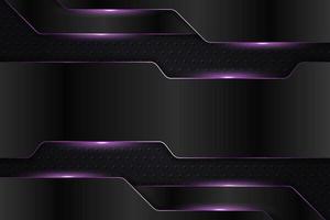 Modern Background Technology Realistic Metallic Glow Purple in Dark vector