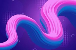 Abstract Wavy Fluid Background Gradient Pink and Blue vector