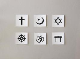 assortment religious symbols photo