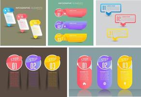 modern text box template, infographics banner vector