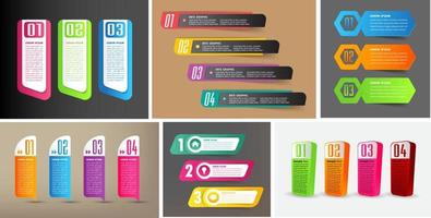 modern text box template, infographics banner vector