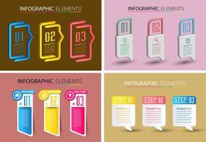 modern text box template, infographics banner vector