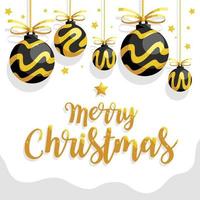 Merry Christmas Greeting Card, vector