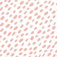 Abstract spotted seamless pattern in pastel colors. Pink dotted background. Vector hand-drawn illustration. Suitable for print, decorations, wrapping paper, covers, invitations, cards.