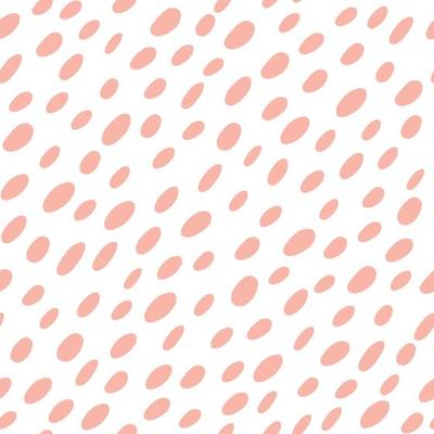 Abstract spotted seamless pattern in pastel colors. Pink dotted background. Vector hand-drawn illustration. Suitable for print, decorations, wrapping paper, covers, invitations, cards.