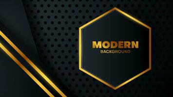 gold and black metal background.modern background design. vector