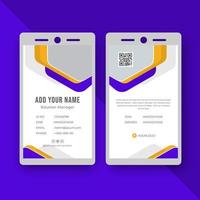 Business id card design template vector