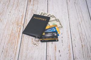 passport Save money for traveling and doing business around the world. photo