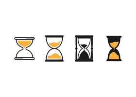 Hourglass icon design template vector isolated illustration