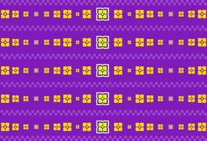 flower ethnic pattern on violet background. design to be printed on the cloth or fabric. vector