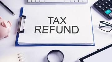 Tax Refund. Business and financial concept photo