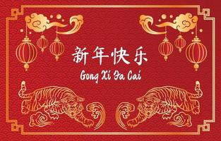 Chinese New Year 2022 Background vector