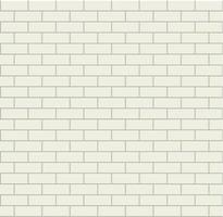 Subway tile pattern. Metro white ceramic bricks background. Vector realistic illustration.