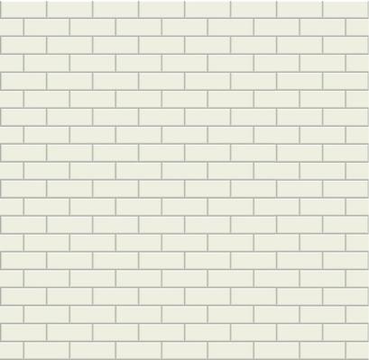 Subway tile pattern. Metro white ceramic bricks background. Vector realistic illustration.