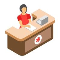 Hospital Reception Concepts vector