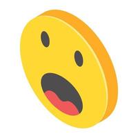 Surprised Emoji Concepts vector