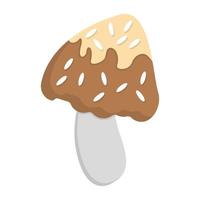 Trendy Mushroom Concepts vector