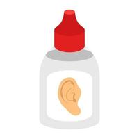 conceptos de gotas para los oídos vector