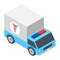 Trendy Ambulance Concepts vector