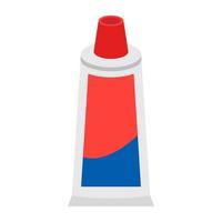 Trendy Toothpaste Concepts vector