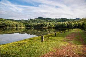 Beautiful forest lake in the morning.Thailand photo