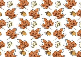 background with autumn theme on white background 14 vector