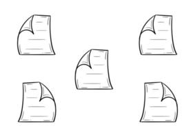 note paper hand drawing vector