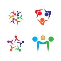 Community, network and social icon vector