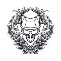 Gangster vector tattoo design illustration 26261677 Vector Art at Vecteezy