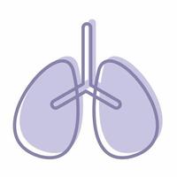 Lungs Icon Blue.eps vector